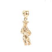 14K Gold Standing Bear Pendant