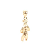 14K Gold Standing Bear Pendant