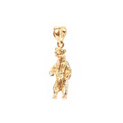 14K Gold Standing Bear Pendant