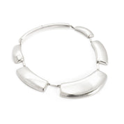 Modernist Sterling Silver Collar Necklace