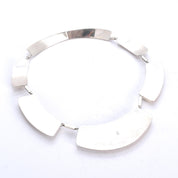 Modernist Sterling Silver Collar Necklace