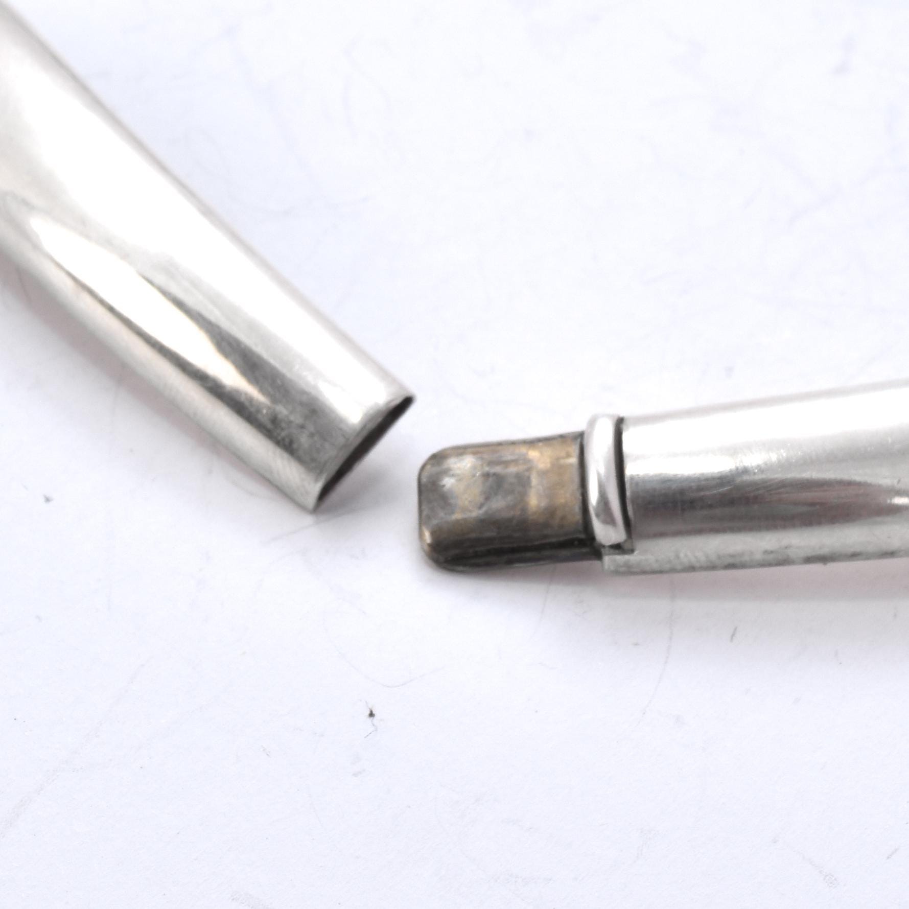 Modernist Sterling Silver Collar Necklace