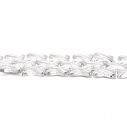 Sterling Silver Cross Link Mesh Bracelet