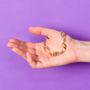 1940s 10k Gold Regal Geometric Bracelet