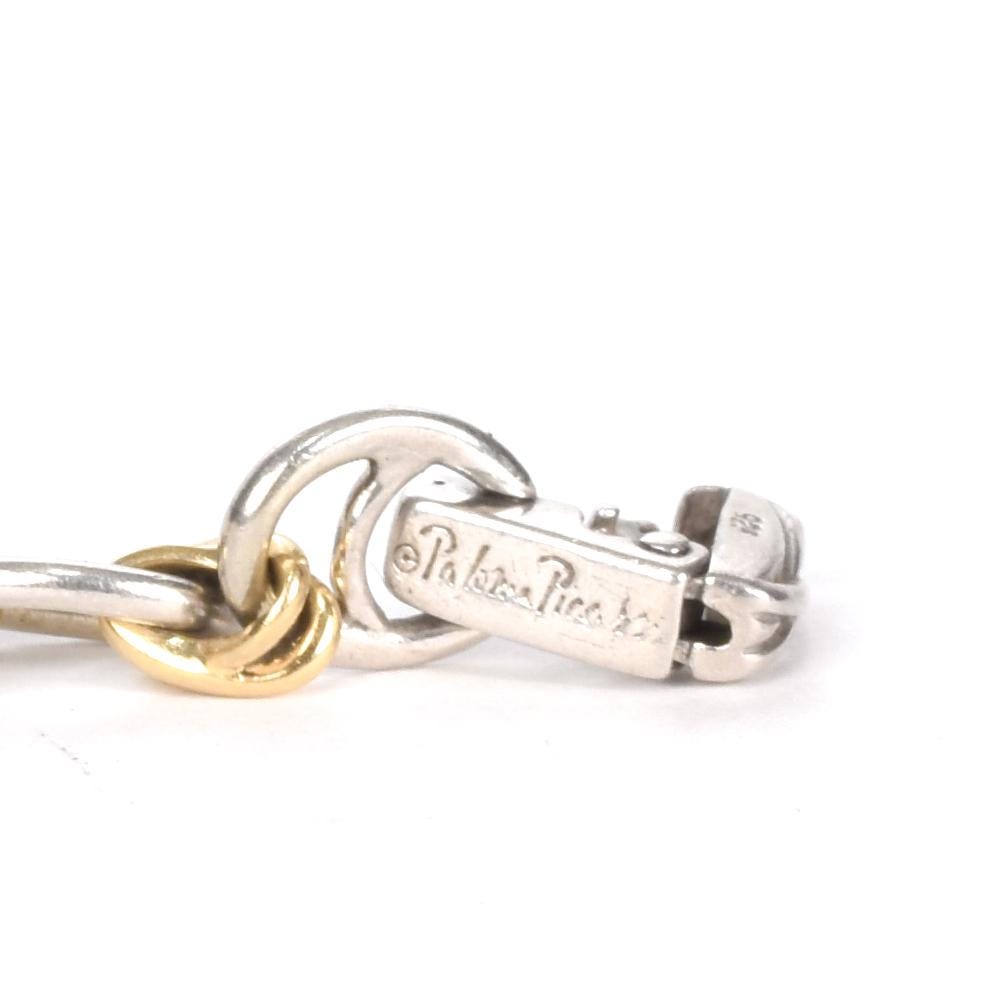 Tiffany & Co. Paloma Picasso 925 Silver and 18K Two-Tone Link Bracelet