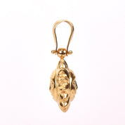 18K Puffy Gold Sun Pendant