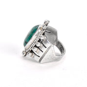 Albert Jake Navajo Sterling Silver and Turquoise Ring
