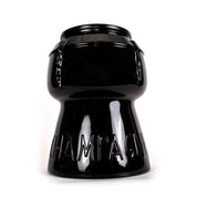 1970s Champagne Cork Shaped Ice Bucket in Black Glass