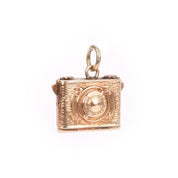 14K Camera Locket Charm