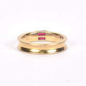 1997 Tiffany & Co. 18K Yellow Gold and Ruby Stacking Ring