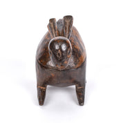 Lozi Carved Rabbit Wood Vessel