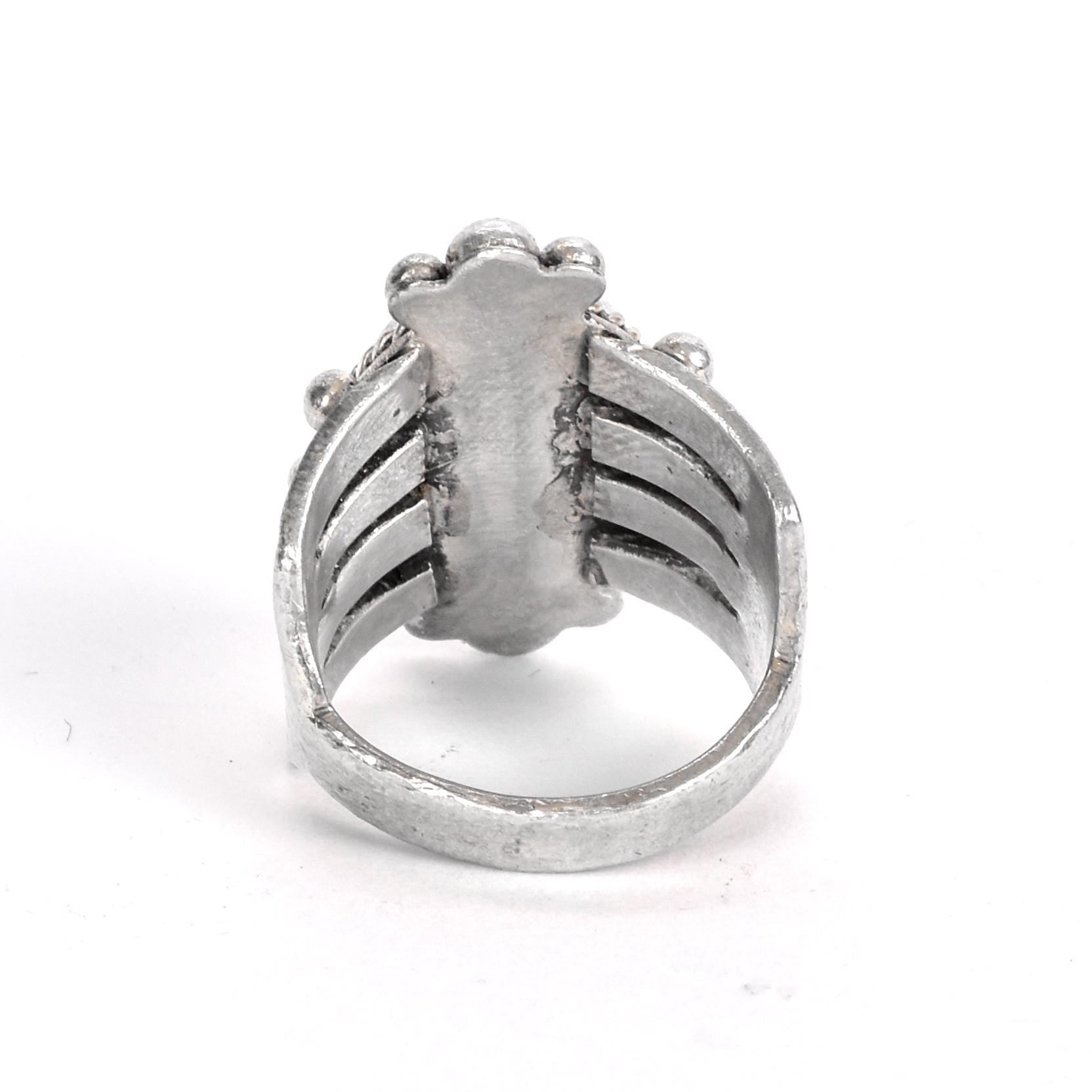 Albert Jake Navajo Sterling Silver and Turquoise Ring