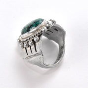 Albert Jake Navajo Sterling Silver and Turquoise Ring