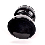 1970s Champagne Cork Shaped Ice Bucket in Black Glass