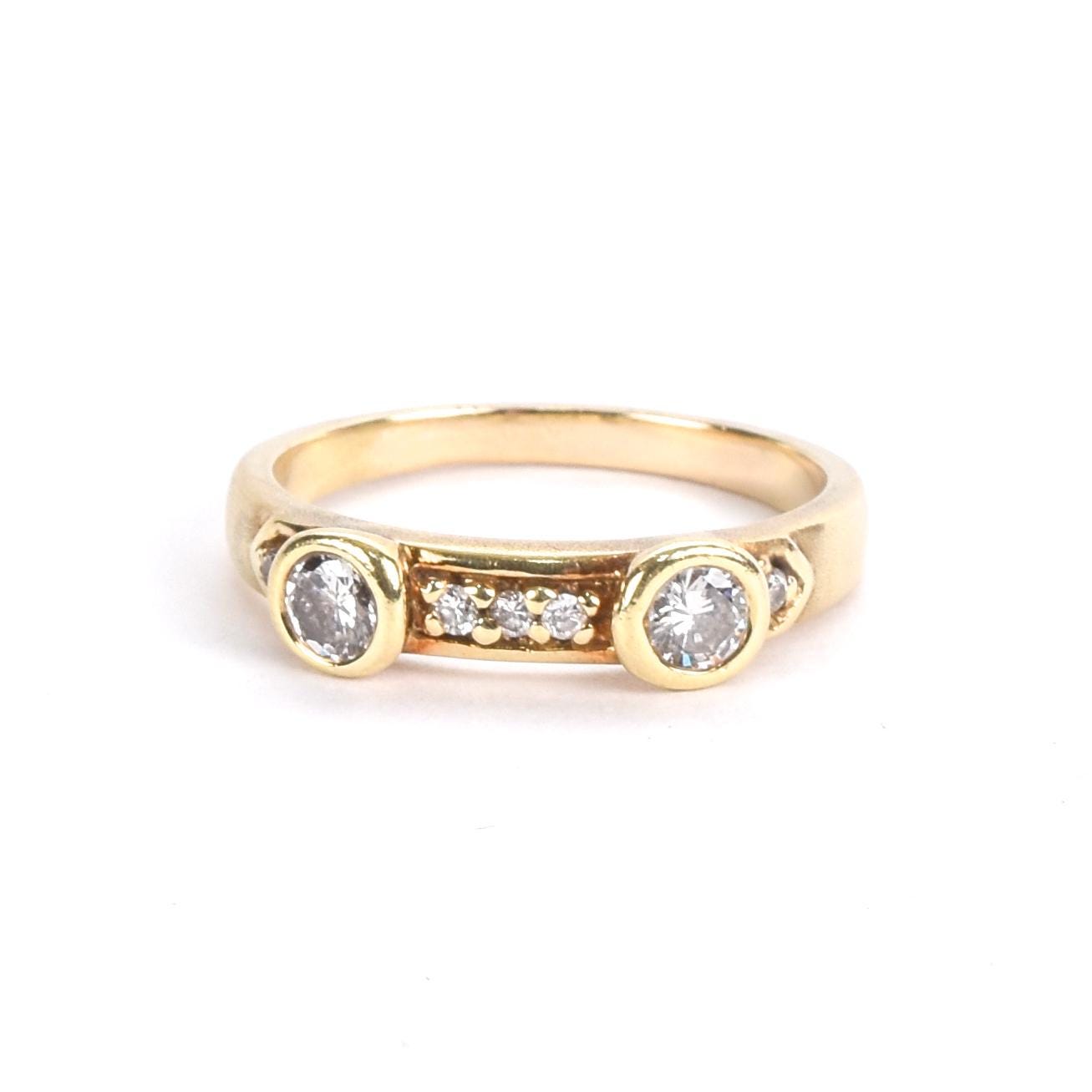 14K Gold Multi-Diamond Ring
