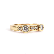 14K Gold Multi-Diamond Ring