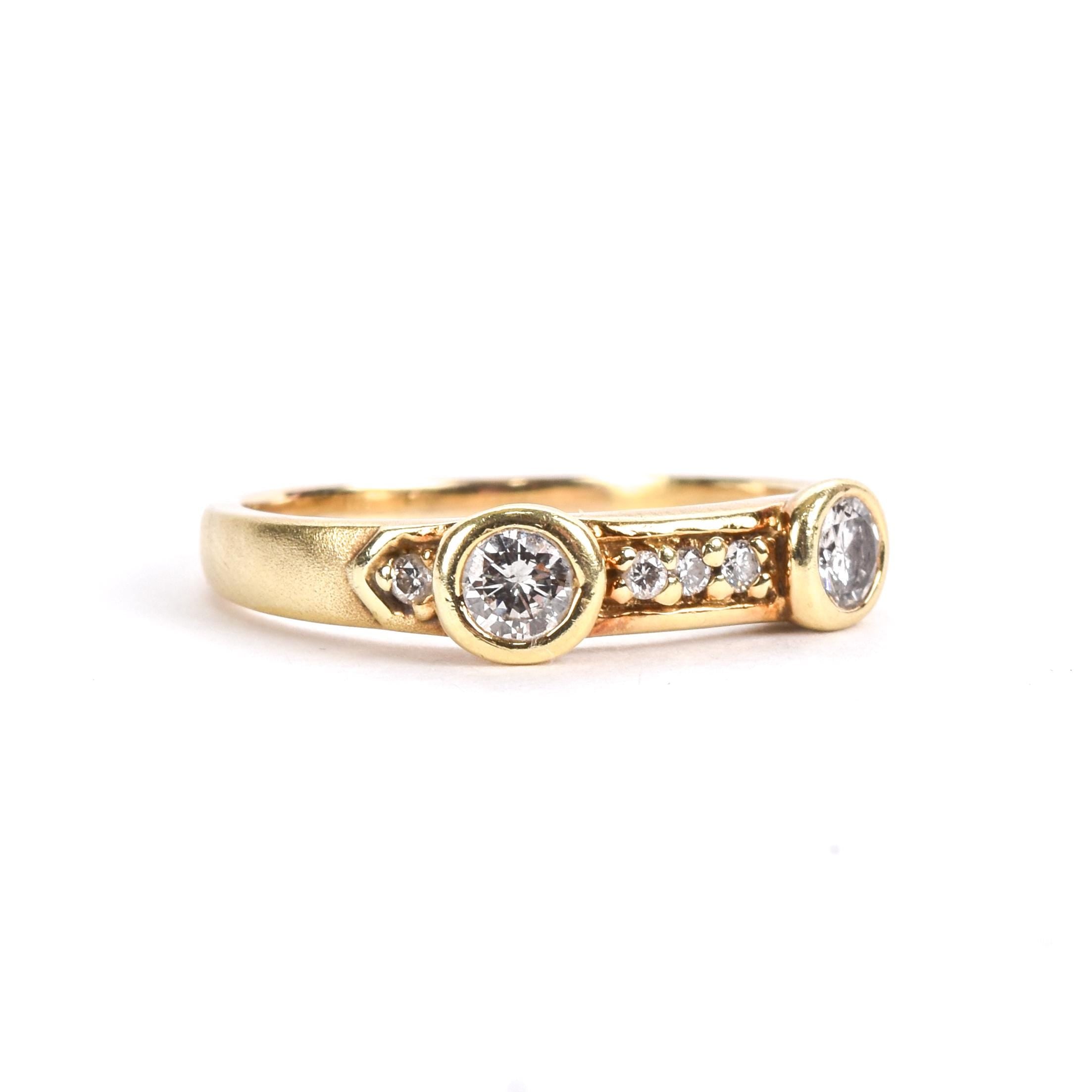 14K Gold Multi-Diamond Ring