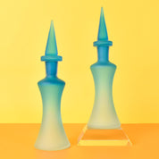 Vintage Murano Glass Blue Ombre Decanters