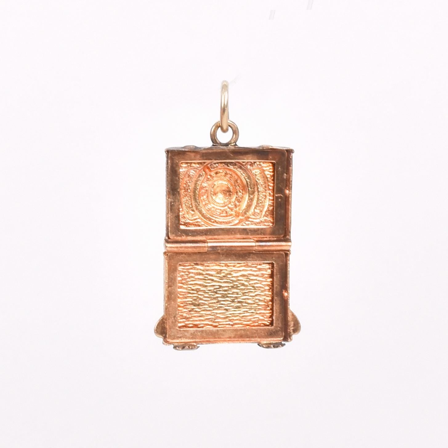 14K Camera Locket Charm