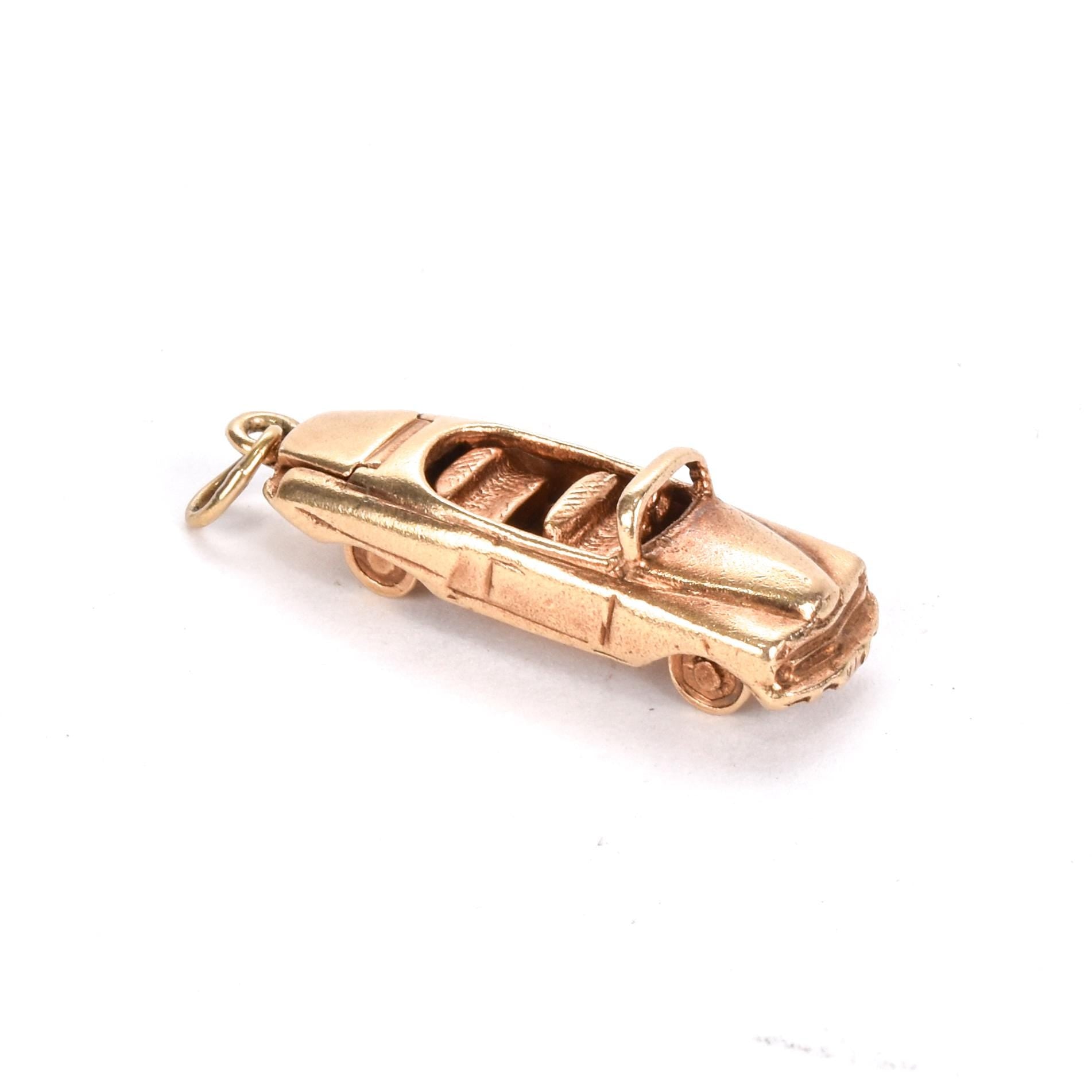 1950s 14K Gold Convertible Car Charm