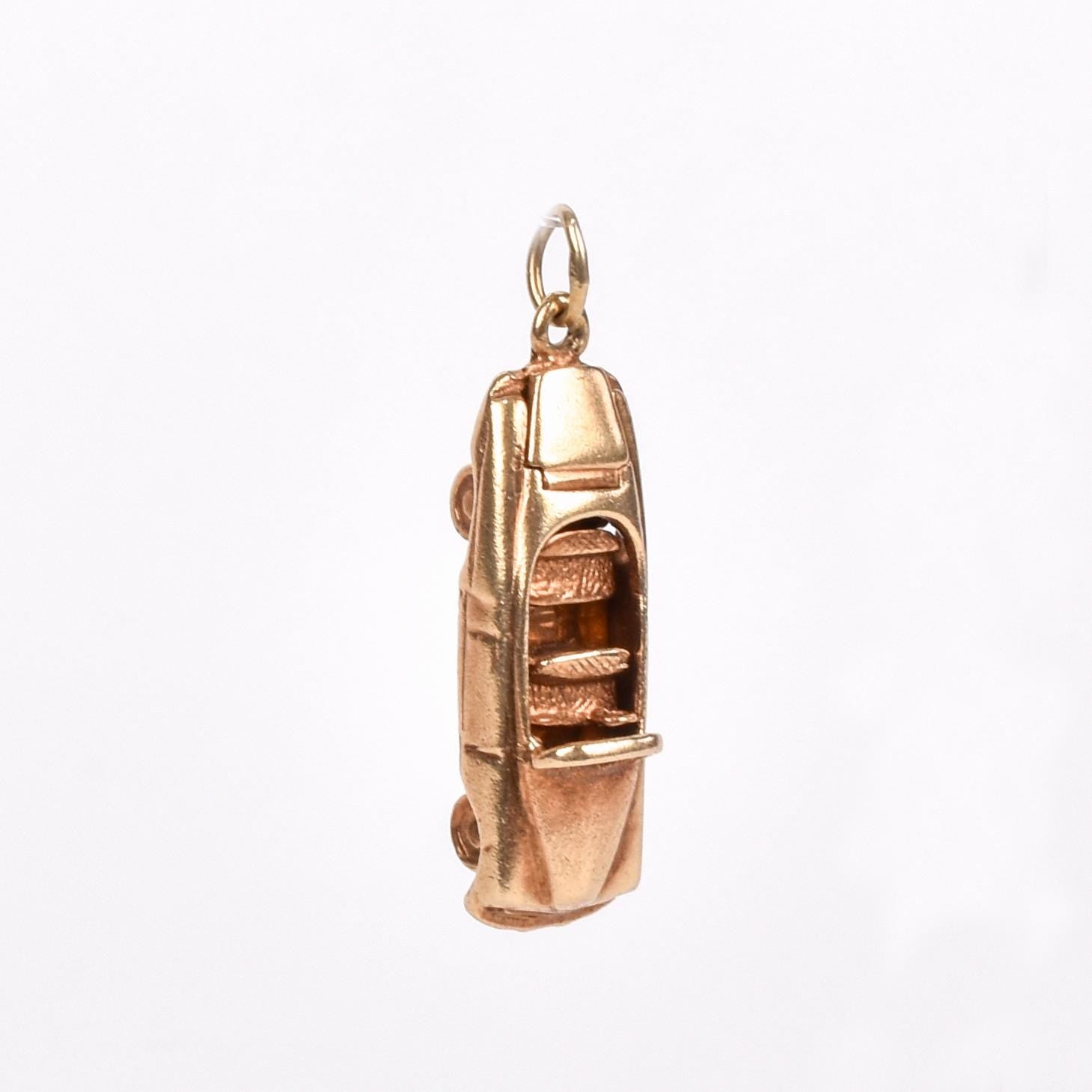 1950s 14K Gold Convertible Car Charm