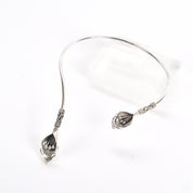 Mexican Sterling Silver Calla Lily Necklace and Bracelet Set