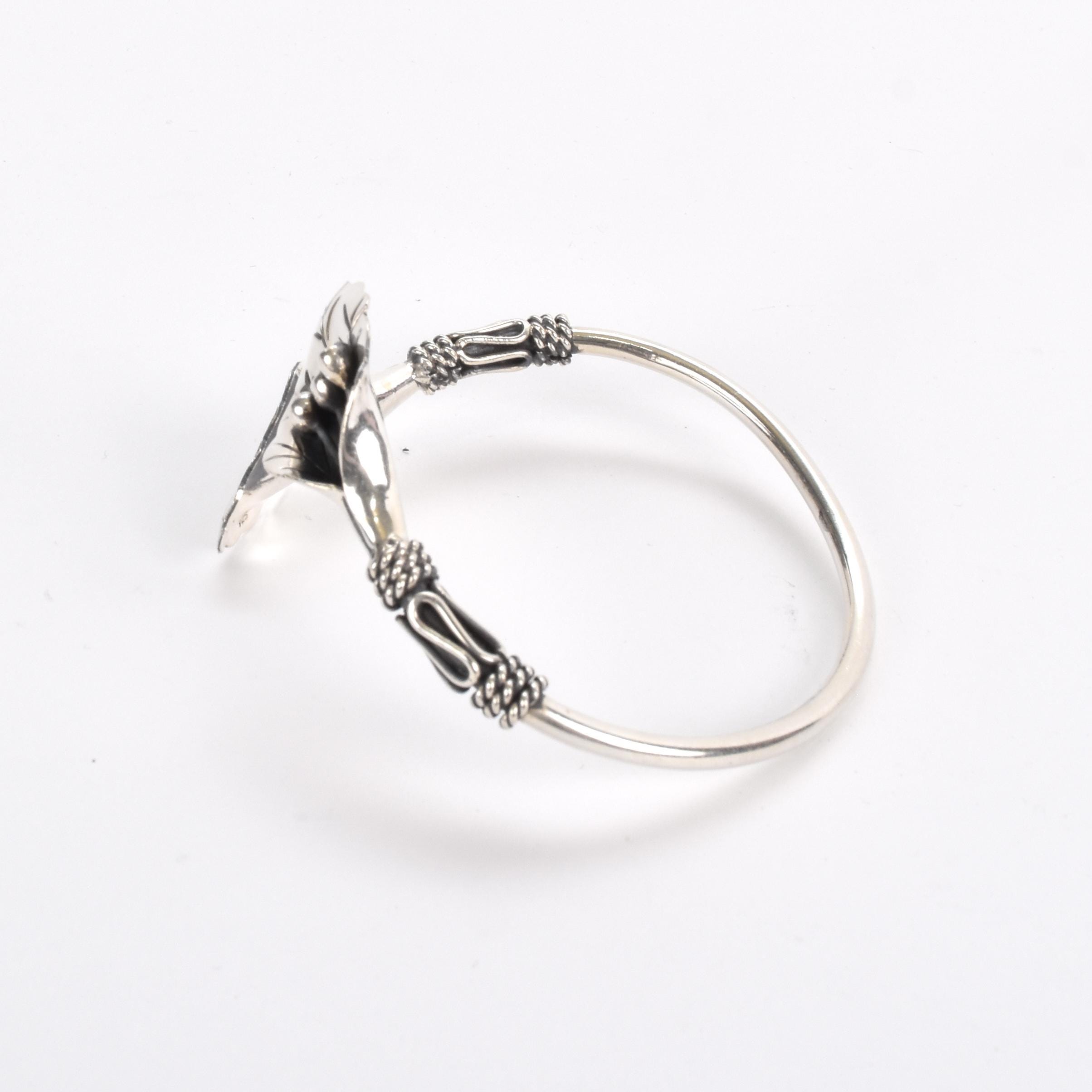 Mexican Sterling Silver Calla Lily Necklace and Bracelet Set