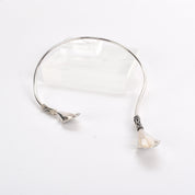 Mexican Sterling Silver Calla Lily Necklace and Bracelet Set