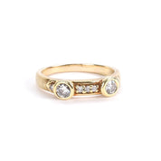 14K Gold Multi-Diamond Ring