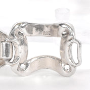 Sterling Silver Square and Sphere Link Bracelet