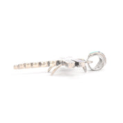 Signed Sterling Silver Dragonfly Inlay Pendant