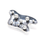 Sigi Pineda Bio-Morphic Silver Brooch