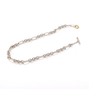 David Yurman 18K Gold and Silver Oval Link Toggle Chain Necklace