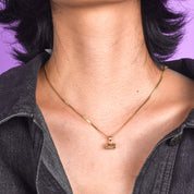 14K Gold Two-Tone Lobster Cage Pendant
