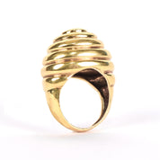 18K Gold Beehive Statement Ring