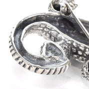 Sterling Silver Alligator Pendant/Brooch