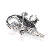 Sterling Silver Alligator Pendant/Brooch