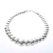 Sterling Silver Southwestern Disk Bead Necklace