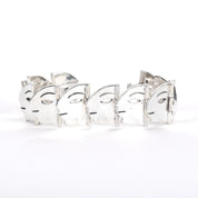 Sterling Silver Modernist Face Link Bracelet