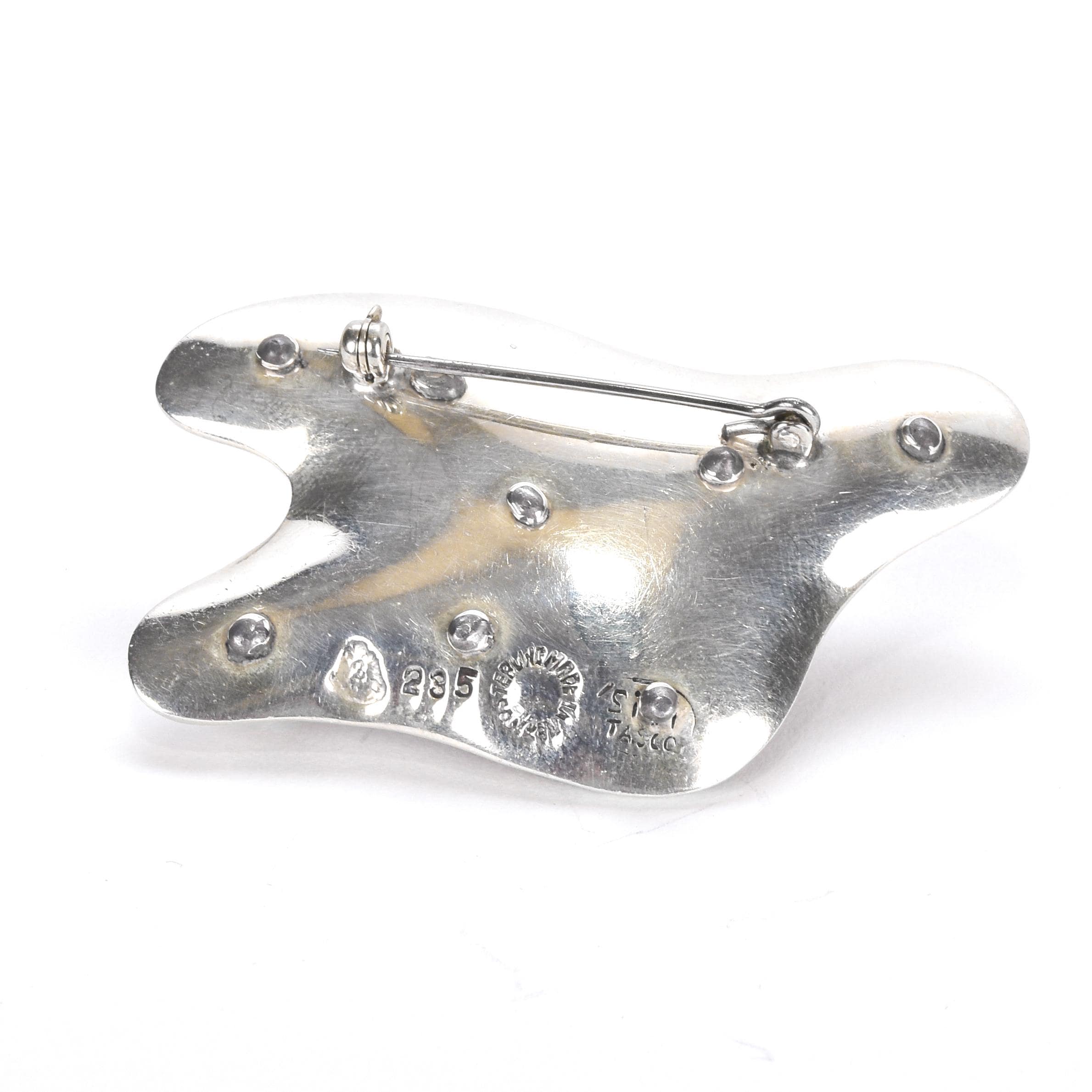 Sigi Pineda Bio-Morphic Silver Brooch