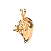 14K Gold Conch Shell Pendant
