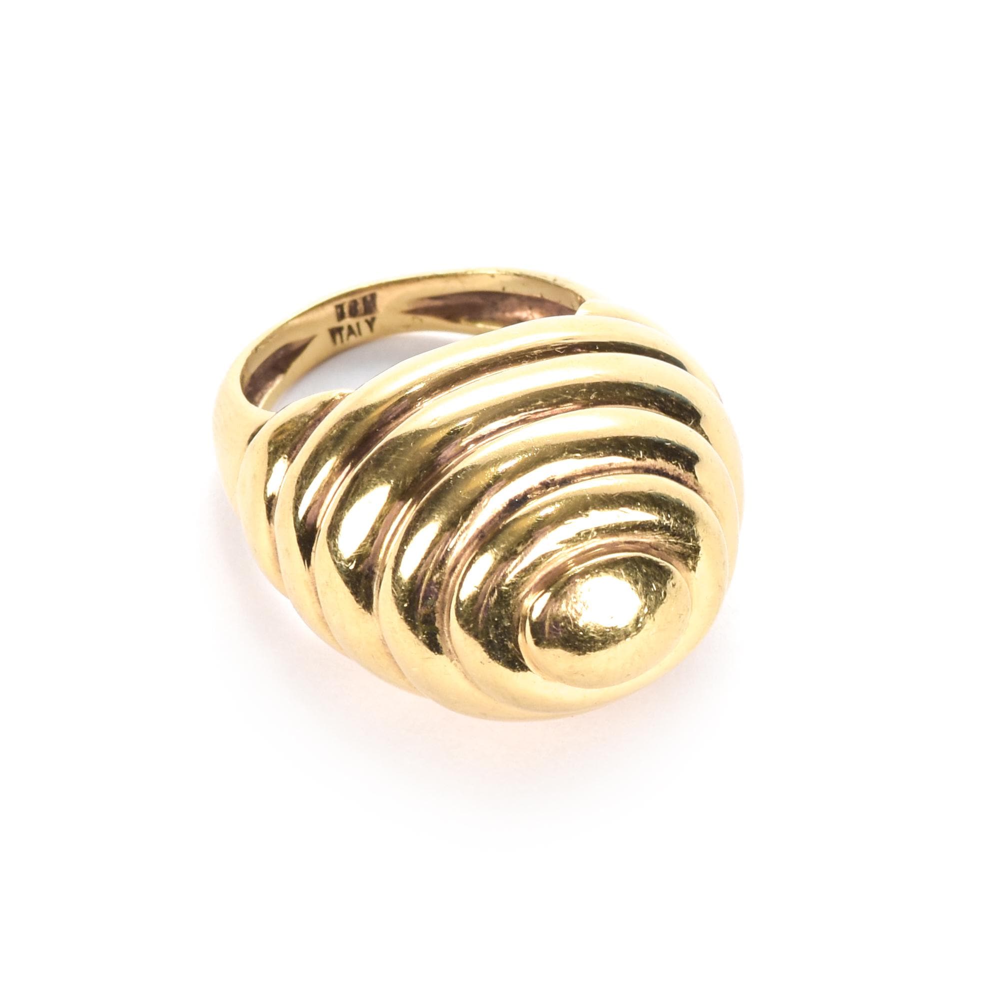 18K Gold Beehive Statement Ring