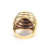 18K Gold Beehive Statement Ring