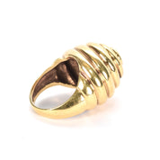 18K Gold Beehive Statement Ring
