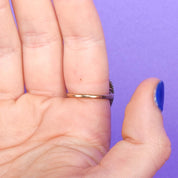 Victorian 10K Cushion Cut Amethyst Ring
