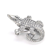 Sterling Silver Alligator Pendant/Brooch