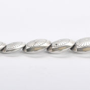 Sterling Silver Southwestern Disk Bead Necklace