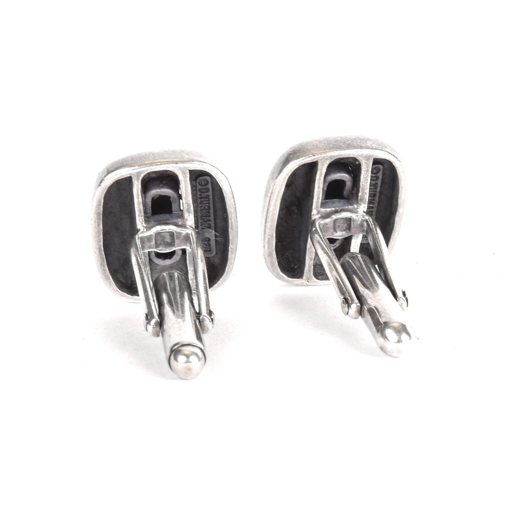 Vintage David Yurman Sterling Silver Cable Cuff Links