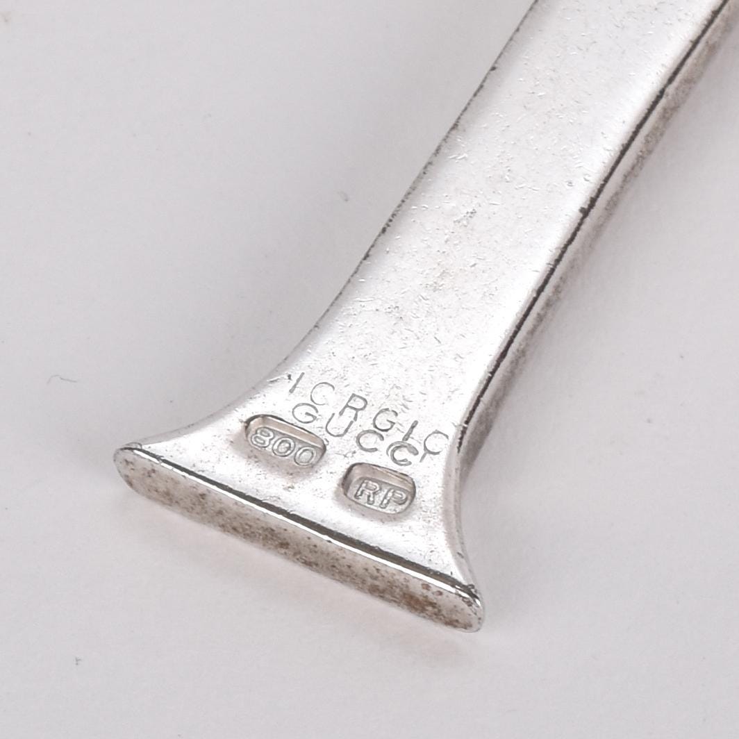 Vintage Gucci 800 Silver Ankh Pendant