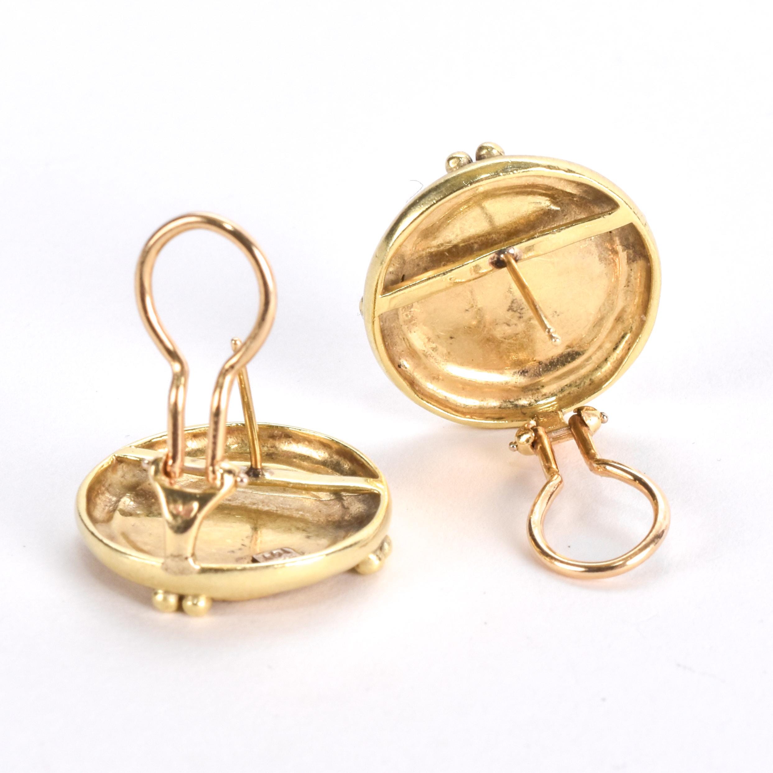 14K Gold Greek Mythology Zeus Stud Earrings